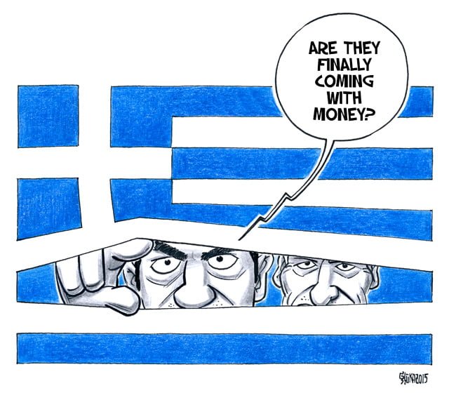 Greece crisis cartoons