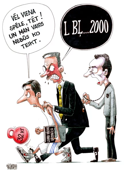 Valdis Valters, Gatis Šļūka, karikatūra, Kristaps Valters