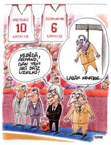 Valdis Valters karikatūra, Armands Krauliņš, nr. 10