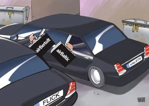 AirBaltic karikatūra, Gatis Šļūka, Fliks
