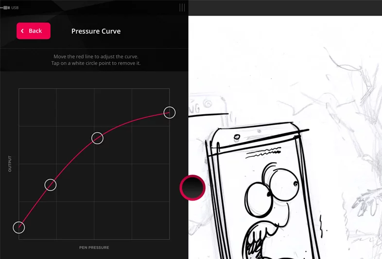 Astropad pressure curve similar to wacom intuos, ipad pro
