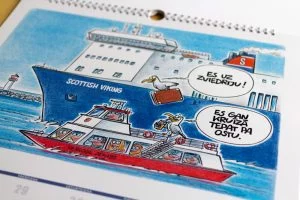 Karikatūra kalendāram, Ventspils brīvosta