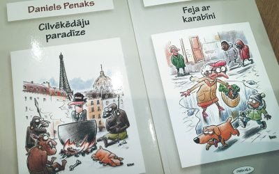 Daniela Penaka grāmatas Feja ar karabīni vāka ilustrācija