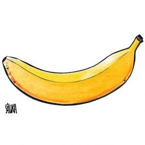 Banāna t-krekls, karikatūru veikals