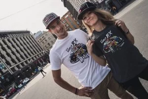 Karikatūra uz krekla, Loeb, Solberg, Extrom t-shirt
