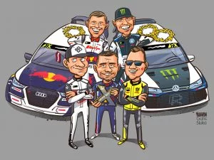 Reinis Nitišs karikatūra, Jānis Baumanis, Loeb cartoon, Extrom, Solberg caricature
