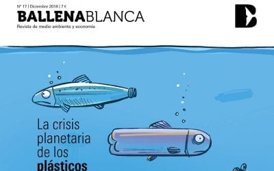 Vides žurnāla Ballena Blanca vāka karikatūra