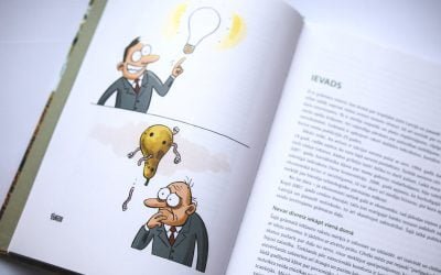 Karikatūras grāmatā “Latvijā dzīvot ir interesanti”