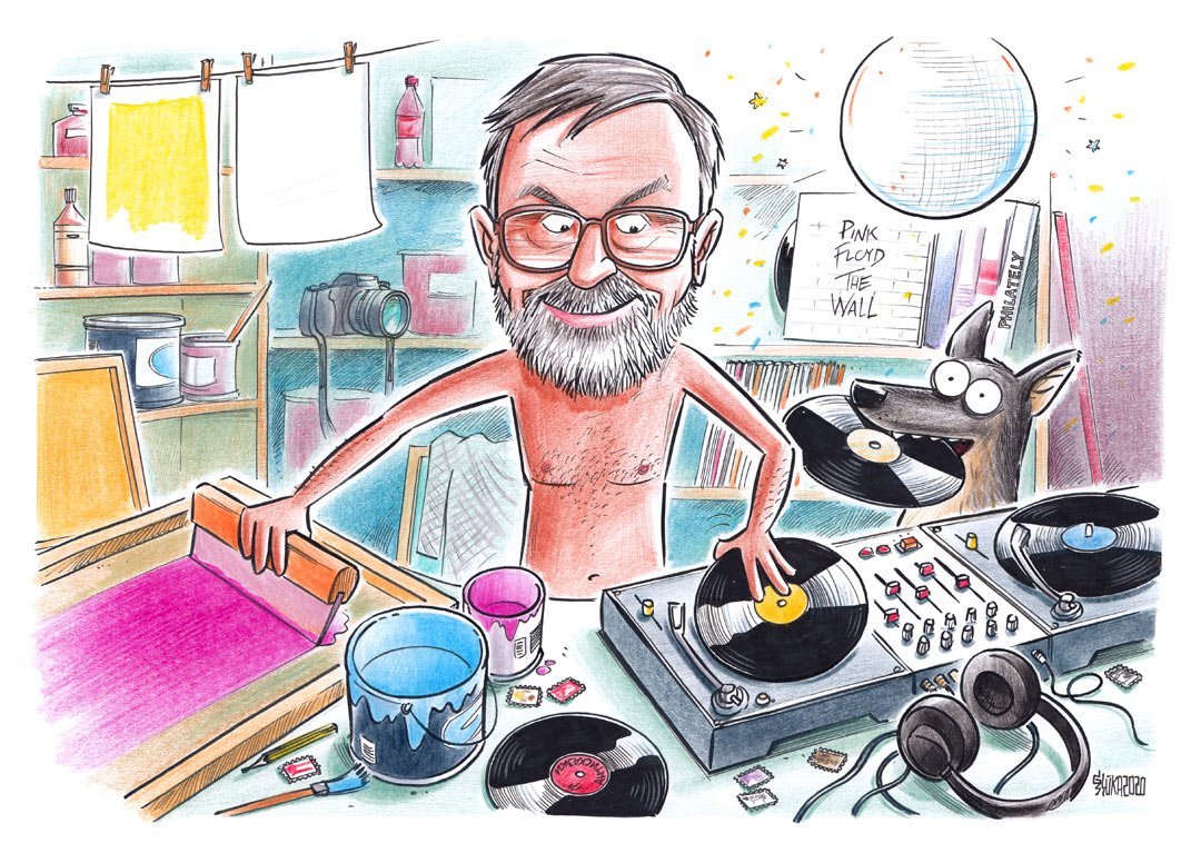 Karikatūras dāvana mūzikas cienītājam